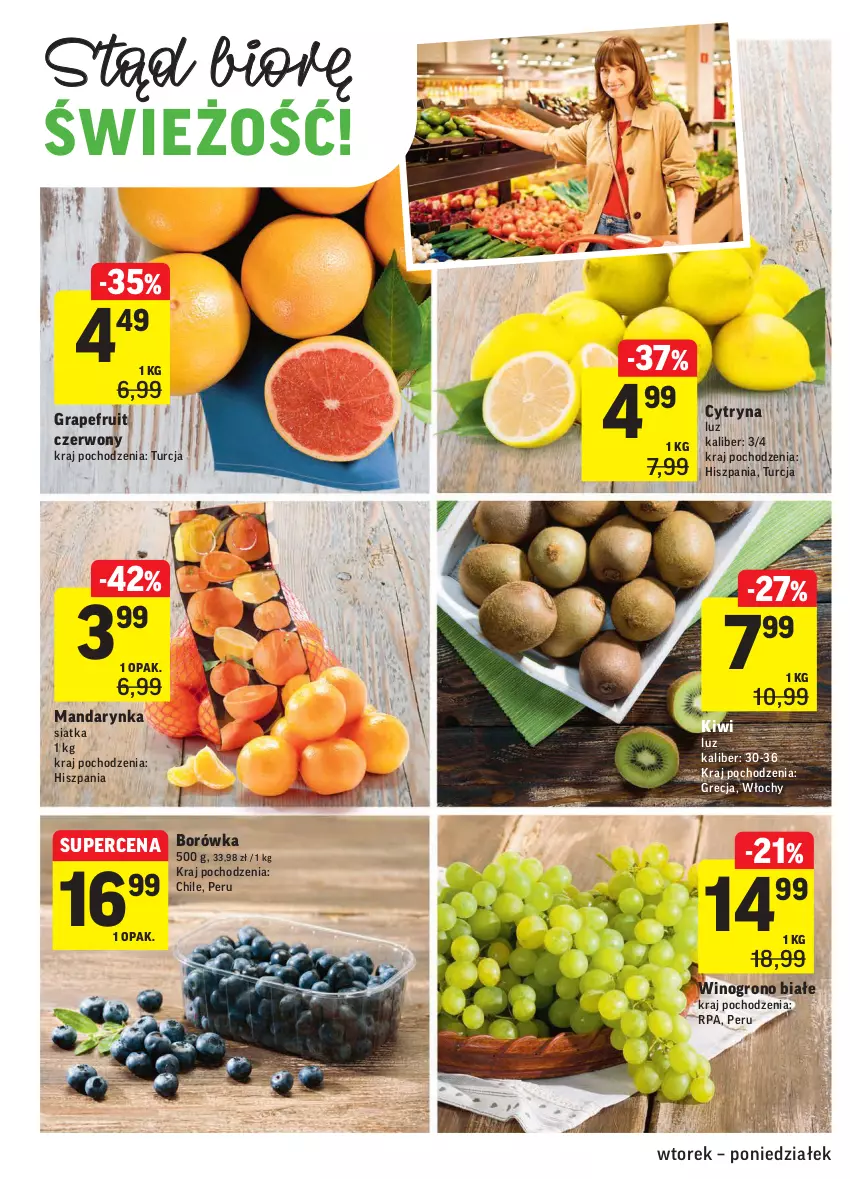 Gazetka promocyjna Intermarche - ważna 02.03 do 08.03.2021 - strona 8 - produkty: Borówka, Gra, Kiwi, Siatka, Wino