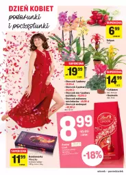 Gazetka promocyjna Intermarche - Gazetka - ważna od 08.03 do 08.03.2021 - strona 6 - produkty: Cyklamen, Tulipan, Praliny, Storczyk, Bukiet, Flora, Lindt