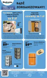 Gazetka promocyjna Biedronka - Okazje tygodnia - Gazetka - ważna od 13.01 do 13.01.2024 - strona 32 - produkty: Dzbanek, Termos, Kosz, Pojemnik, Regał