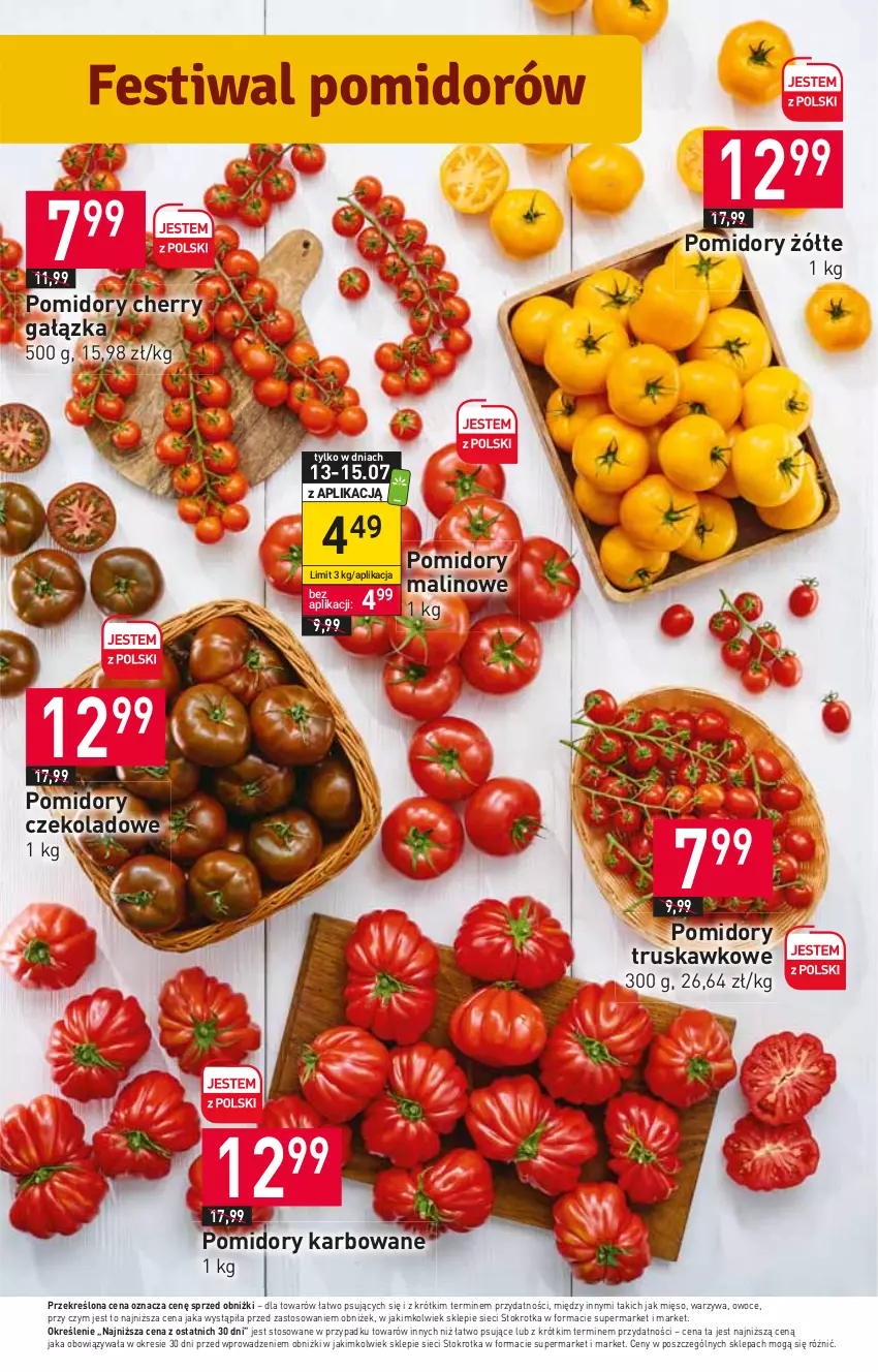 Gazetka promocyjna Stokrotka - Market - ważna 13.07 do 19.07.2023 - strona 4 - produkty: Mięso, Owoce, Pomidory, Warzywa