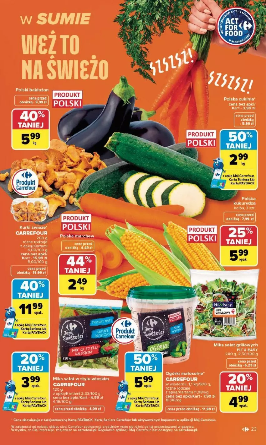 Gazetka promocyjna Carrefour - Gazetka Carrefour, Market w SUMIE najlepszy, od poniedziałku - ważna 10.08 do 14.08.2026 - strona 25 - produkty: Fa, Grill, Kukurydza, Sałat