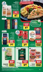 Gazetka promocyjna Carrefour - Gazetka Carrefour, Market w SUMIE najlepszy, od poniedziałku - Gazetka - ważna od 14.08 do 14.08.2026 - strona 13 - produkty: Kurczak, Makaron, Ser, Ryż, Gin, Rio Mare, Ryż do risotto, Tagliatelle, Pomidory, Fa