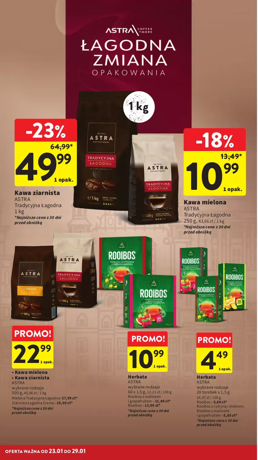 Gazetka promocyjna Intermarche - Gazetka promocyjna - ważna 23.01 do 29.01.2025 - strona 20 - produkty: Gra, Herbata, Imbir, Kawa, Kawa mielona, Kawa ziarnista