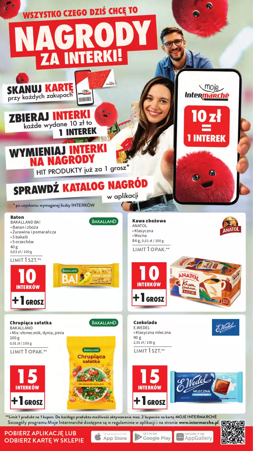 Gazetka promocyjna Intermarche - Gazetka promocyjna - ważna 23.01 do 29.01.2025 - strona 29 - produkty: Ba!, Bakalland, Baton, Czekolada, Gra, Kawa, Kawa zbożowa, Sałat, Sałatka