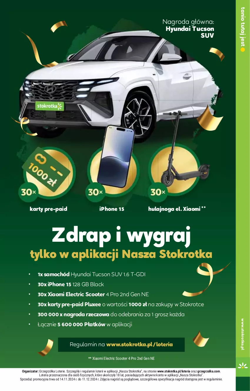 Gazetka promocyjna Stokrotka - Supermarket - ważna 14.11 do 20.11.2024 - strona 5 - produkty: Gra, HP, Hulajnoga, Lack, Samochód