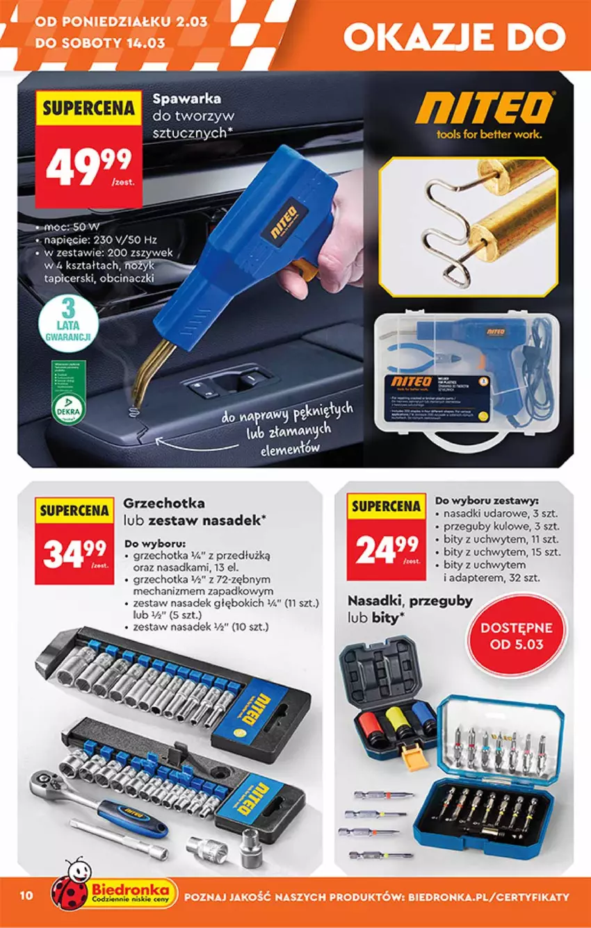 Gazetka promocyjna Biedronka - Okazje Tygodnia - ważna 28.02 do 14.03.2026 - strona 10 - produkty: Noż, Por