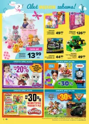 Gazetka promocyjna Carrefour - Gazetka Co masz dla mnie, zajączku? - Gazetka - ważna od 03.04 do 03.04.2021 - strona 2 - produkty: Maskotka pluszowa, Zabawka, Mattel, Pamiętnik, Hasbro, Opony, Poduszka, Jednorożec, Traktor