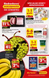 Gazetka promocyjna Biedronka - Od czwartku - Gazetka - ważna od 11.10 do 11.10.2023 - strona 1 - produkty: Piwo, Ser, Gra, Parówki, Majtki, Tyskie, Tran, Dada, Schab wieprzowy, Edam, Pieluchomajtki, Berlinki, Fa