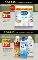 Gazetka promocyjna Biedronka - Od czwartku - Gazetka - ważna od 11.10 do 11.10.2023 - strona 15 - produkty: Papier, Papier toaletowy, Płyn do płukania, Lenor