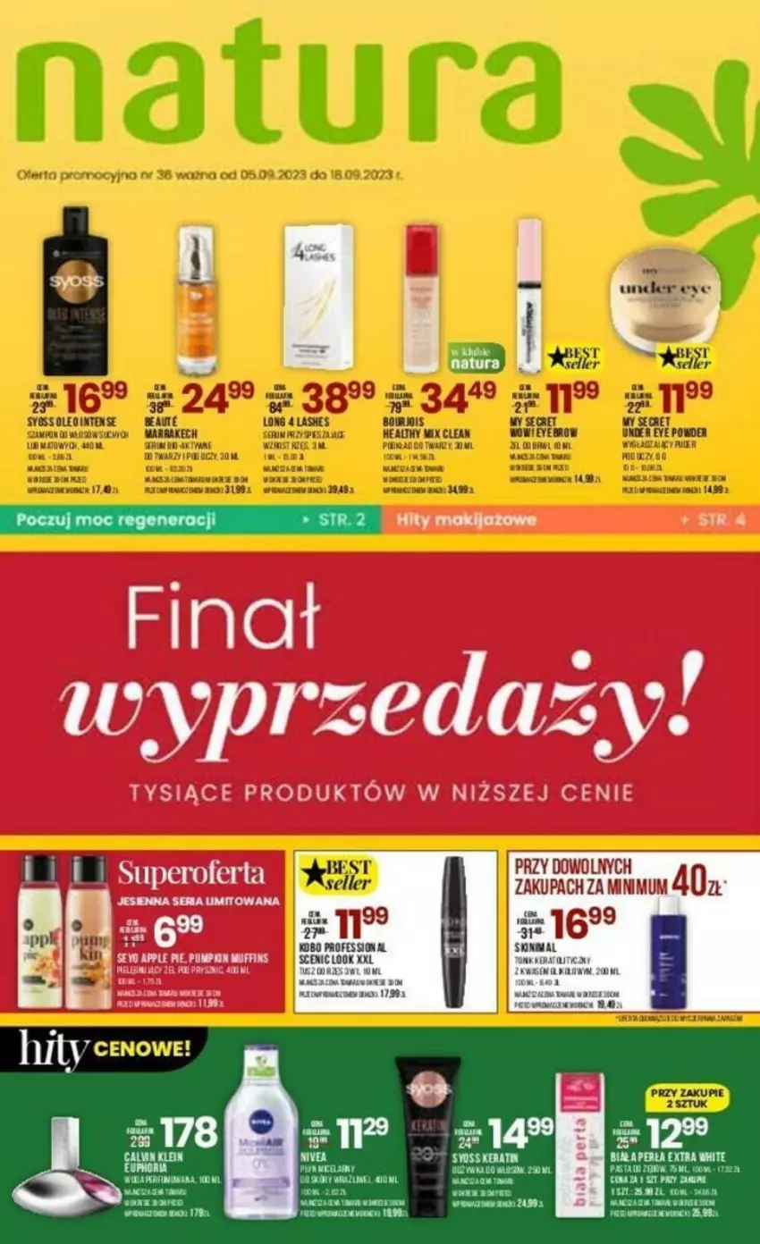 Gazetka promocyjna Drogerie Natura - ważna 05.09 do 18.09.2023 - strona 1 - produkty: Fa, Gin, Rum