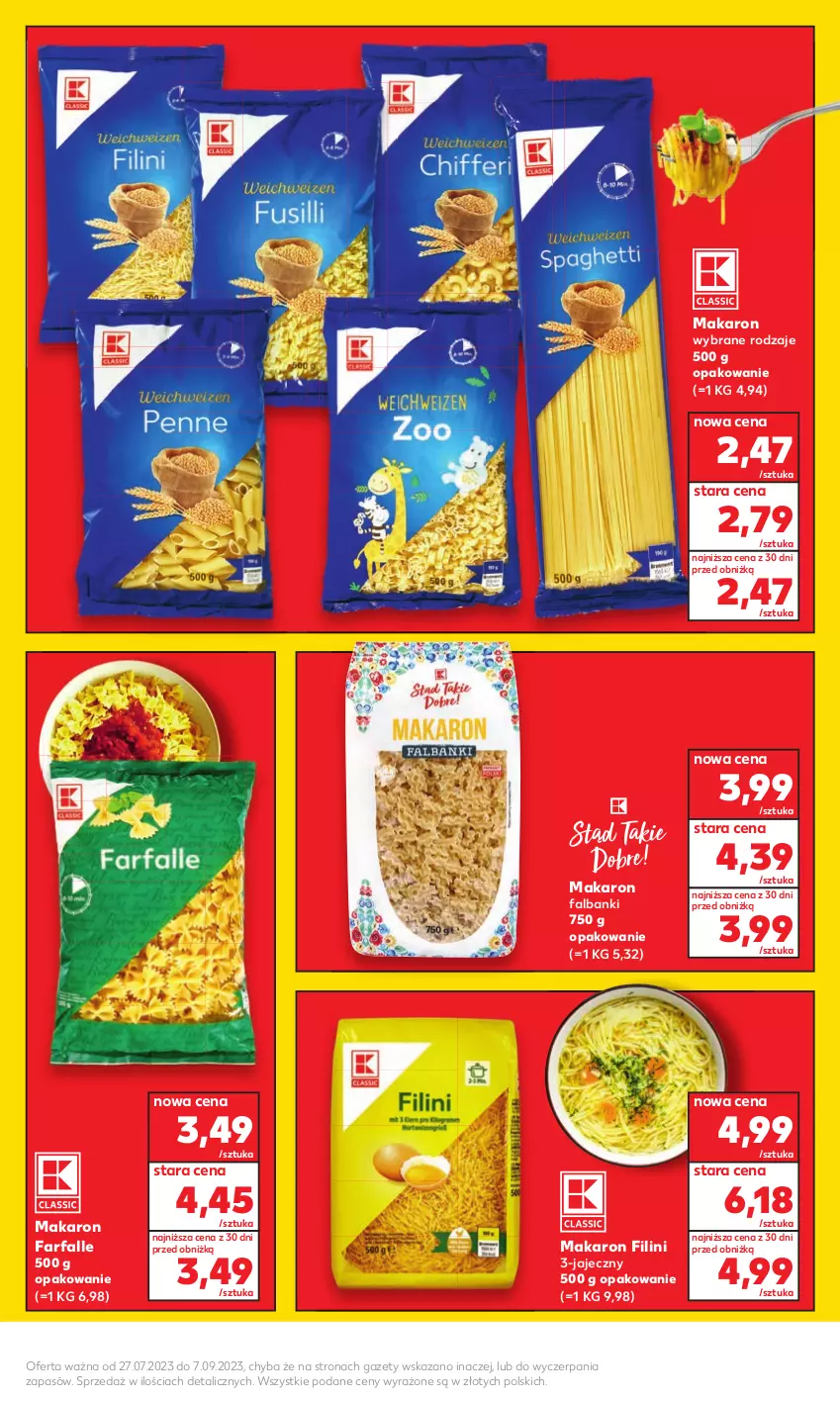 Gazetka promocyjna Kaufland - Kaufland - ważna 27.07 do 09.08.2023 - strona 9 - produkty: Fa, Makaron