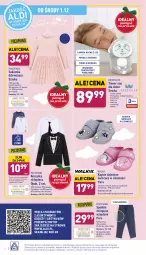 Gazetka promocyjna Aldi - Katalog Moda i Dom - Gazetka - ważna od 04.12 do 04.12.2021 - strona 7 - produkty: Gra, Kapcie, Rama, Budzik, Kosz, Koszulka, Wełna, Dzieci, Spodnie, Pocopiano, Sukienka