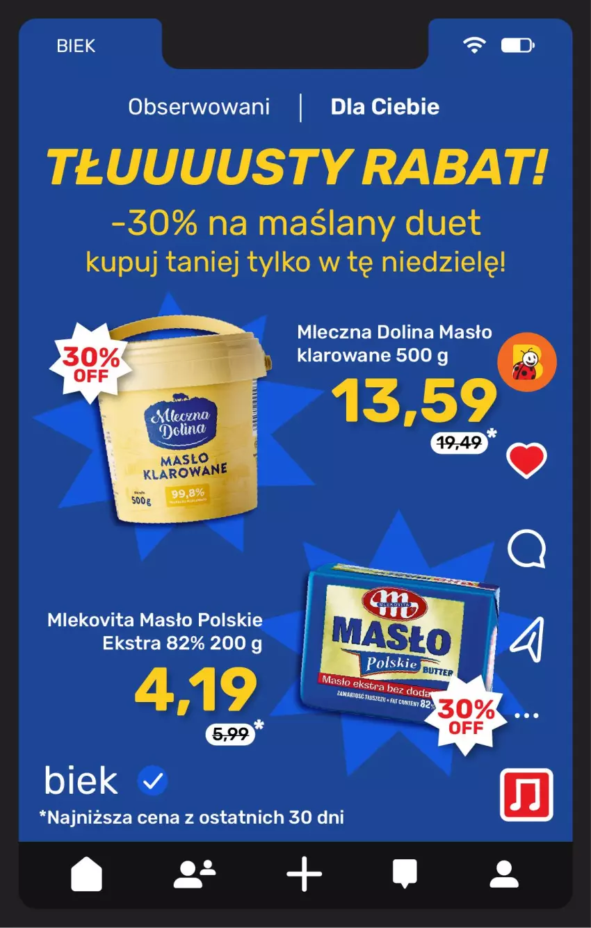 Gazetka promocyjna Biedronka - Gazetka - ważna 27.03 do 03.04.2026 - strona 8 - produkty: Masło, Masło klarowane, Mleko, Mlekovita