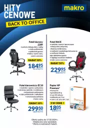 Gazetka promocyjna Makro - Ulotka Hity cenowe - Gazetka - ważna od 17.02 do 17.02.2024 - strona 3 - produkty: Sok, Gra, Papier, Rama, Biuro, Siedzisko, Fotel, HP