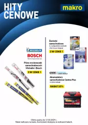 Gazetka promocyjna Makro - Ulotka Hity cenowe - Gazetka - ważna od 17.02 do 17.02.2024 - strona 4 - produkty: Gin, Anew, Michelin, Bosch, Akumulator