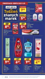 Gazetka promocyjna Aldi - Pełny katalog - Gazetka - ważna od 05.03 do 05.03.2022 - strona 22 - produkty: Płyn do płukania jamy ustnej, Listerine, Dezodorant, Pasta do zębów, Taft, Tera, Płyn do płukania, Schauma, Szampon, Gillette, Garnier, Lakier do włosów, Colgate, Maska, Luksja, Lakier, LG