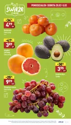 Gazetka promocyjna Aldi - Pełny katalog - Gazetka - ważna od 05.03 do 05.03.2022 - strona 3 - produkty: Mandarynki, Winogrona, Wino, Grejpfrut