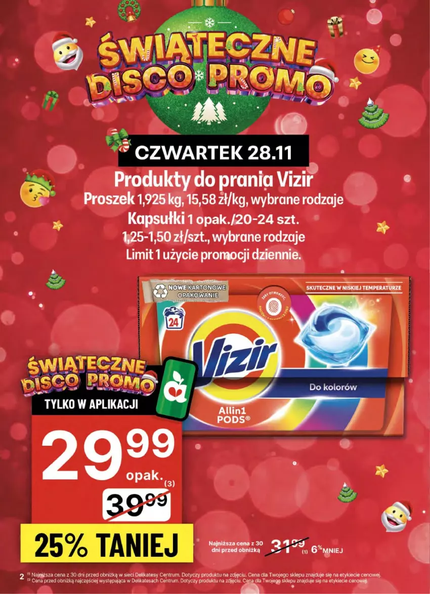 Gazetka promocyjna Delikatesy Centrum - NOWA GAZETKA Delikatesy Centrum od 28 listopada! 28.11-04.12.2024 - ważna 28.11 do 04.12.2024 - strona 2 - produkty: Rum, Vizir