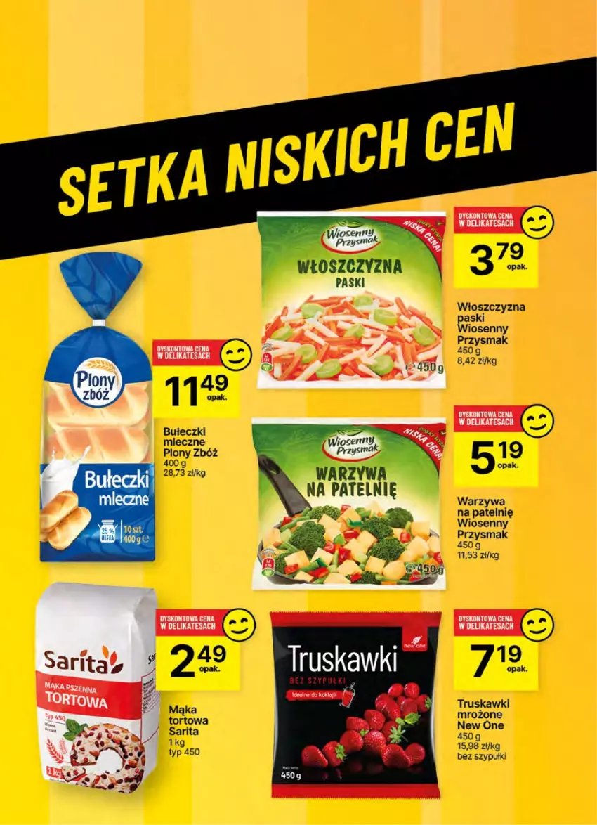 Gazetka promocyjna Delikatesy Centrum - NOWA GAZETKA Delikatesy Centrum od 28 listopada! 28.11-04.12.2024 - ważna 28.11 do 04.12.2024 - strona 47 - produkty: Bułeczki, Bułeczki mleczne, Mąka, Mąka tortowa, Sarita, Truskawki, Warzywa