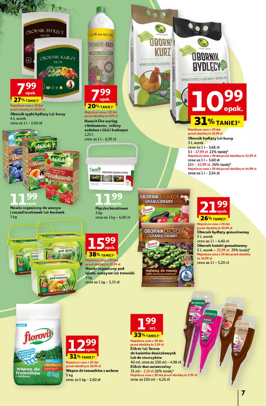 Gazetka promocyjna Auchan - Ogród w najlepszej formie Hipermarket Auchan - ważna 14.03 do 27.03.2024 - strona 7 - produkty: Biohumus, Fa, Gra, Mus, Nawóz, Rum, Ser, Serum, Storczyk, Warzywa
