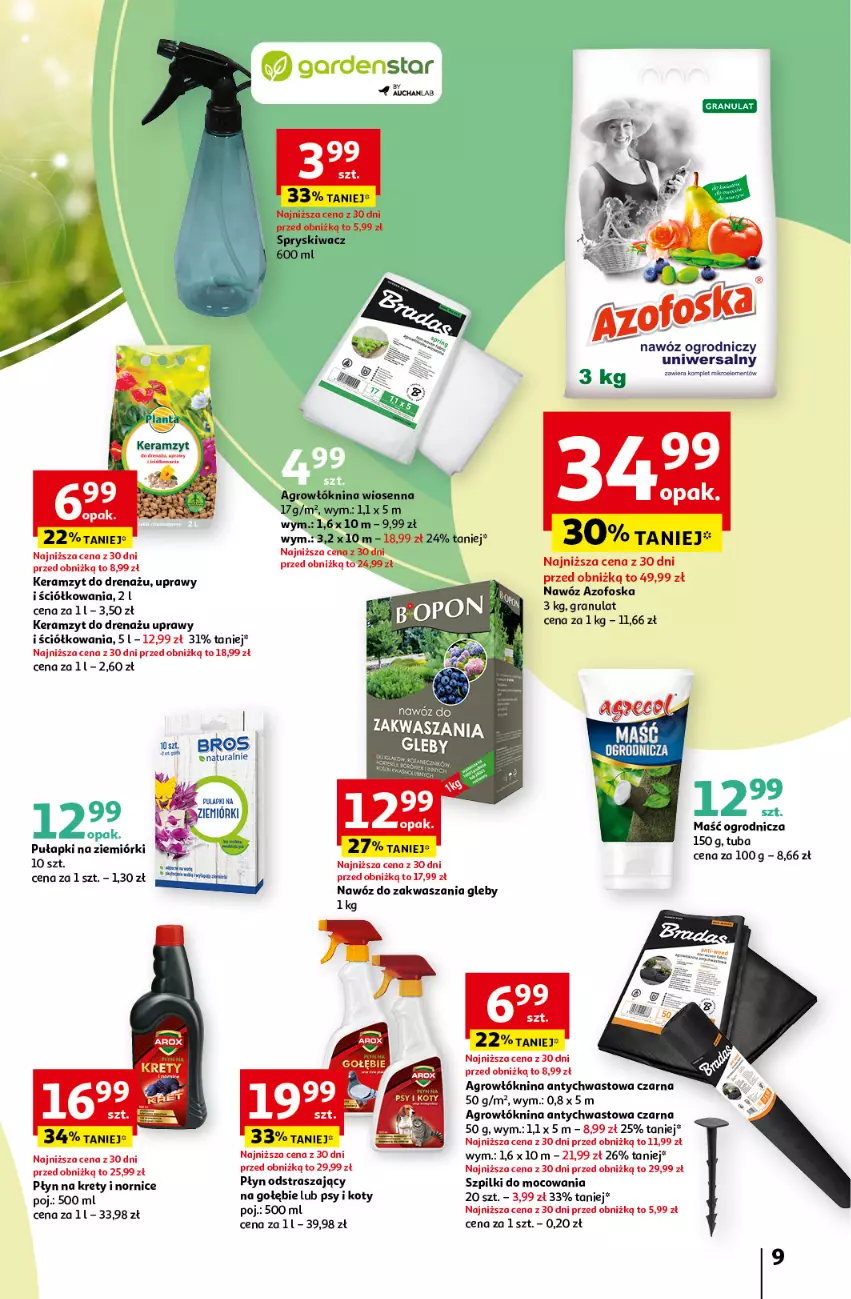 Gazetka promocyjna Auchan - Ogród w najlepszej formie Hipermarket Auchan - ważna 14.03 do 27.03.2024 - strona 9 - produkty: Gra, Keramzyt, Kret, Nawóz