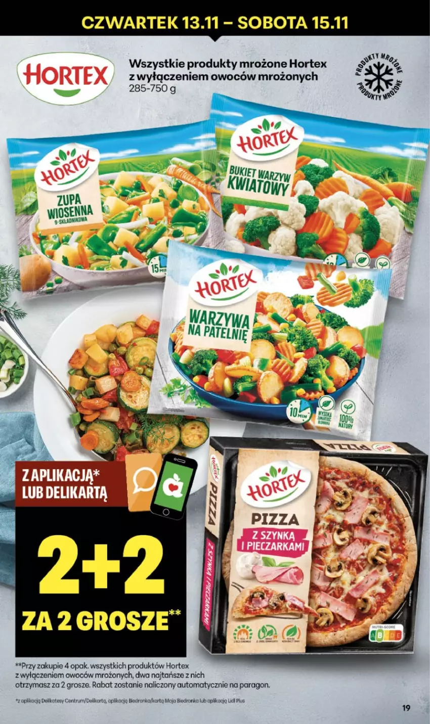 Gazetka promocyjna Delikatesy Centrum - Franczyza DC46 Czwartek - ważna 13.11 do 19.11.2025 - strona 19 - produkty: Hortex, Koc, Produkty mrożone, Rum