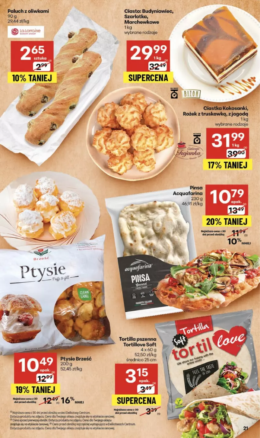 Gazetka promocyjna Delikatesy Centrum - Franczyza DC46 Czwartek - ważna 13.11 do 19.11.2025 - strona 21 - produkty: Ciastka, Kokos, Rum, Sanki, Szarlotka
