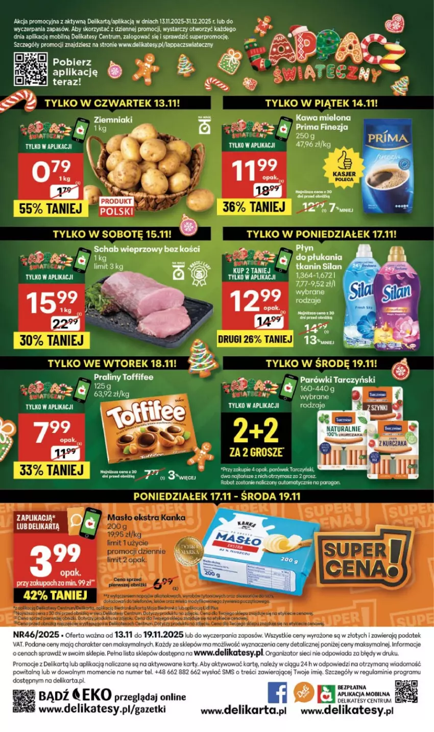 Gazetka promocyjna Delikatesy Centrum - Franczyza DC46 Czwartek - ważna 13.11 do 19.11.2025 - strona 40 - produkty: Gra, Mobil, Parówki, Rum, Silan, Tarczyński, Toffifee