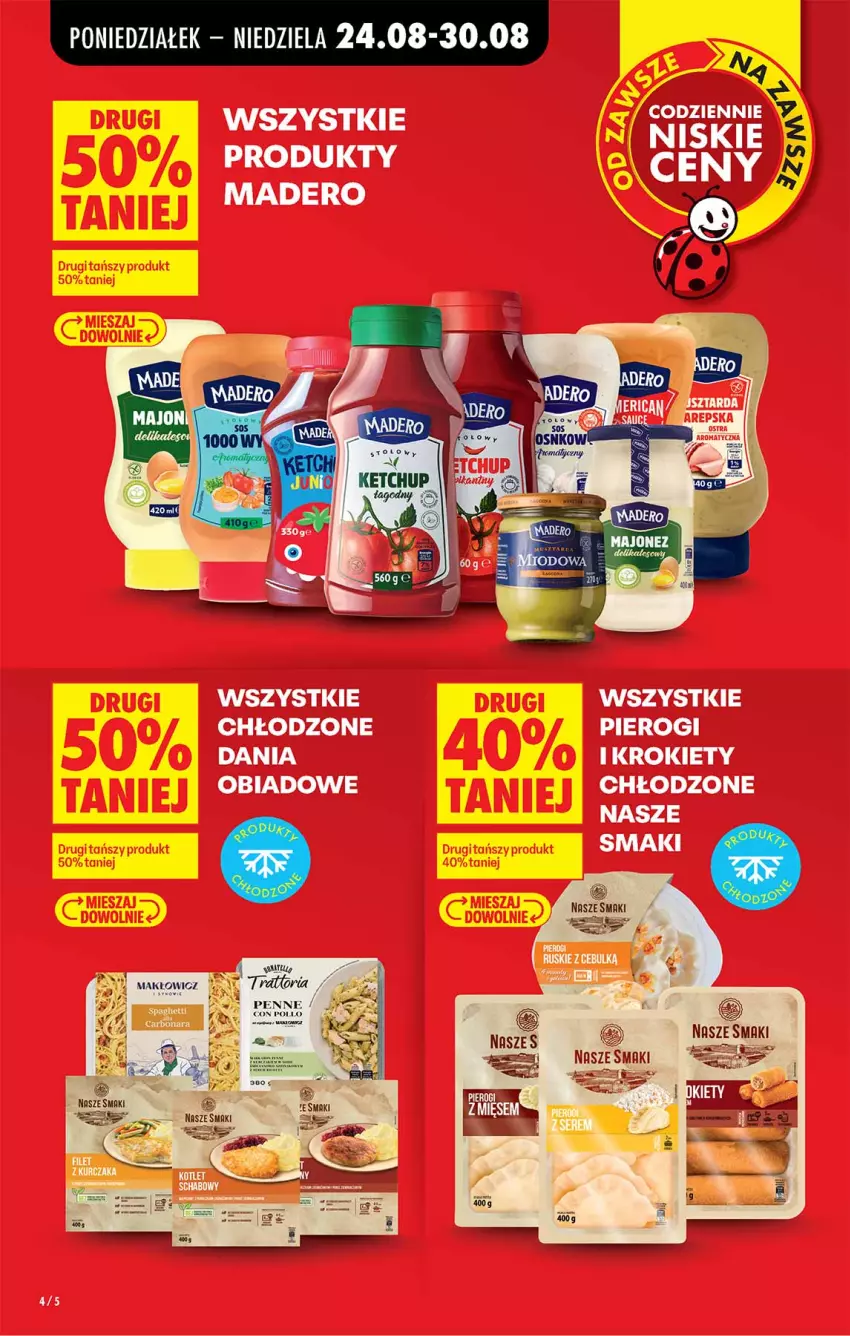 Gazetka promocyjna Biedronka - Od Poniedziałku - ważna 24.08 do 30.08.2026 - strona 4 - produkty: Krokiety, Pierogi