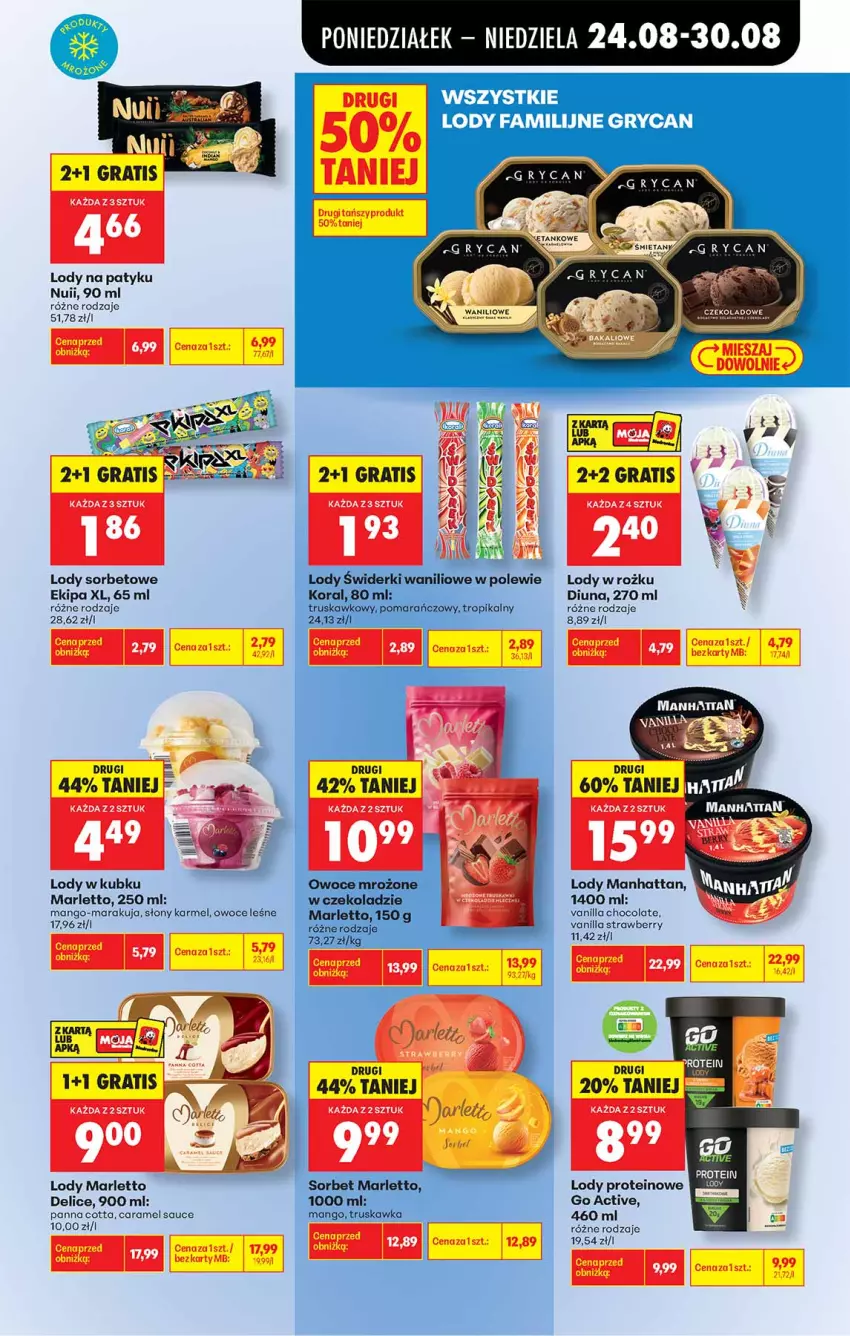 Gazetka promocyjna Biedronka - Od Poniedziałku - ważna 24.08 do 30.08.2026 - strona 41 - produkty: Gra, Lody, Mango, Owoce, Panna cotta, Por