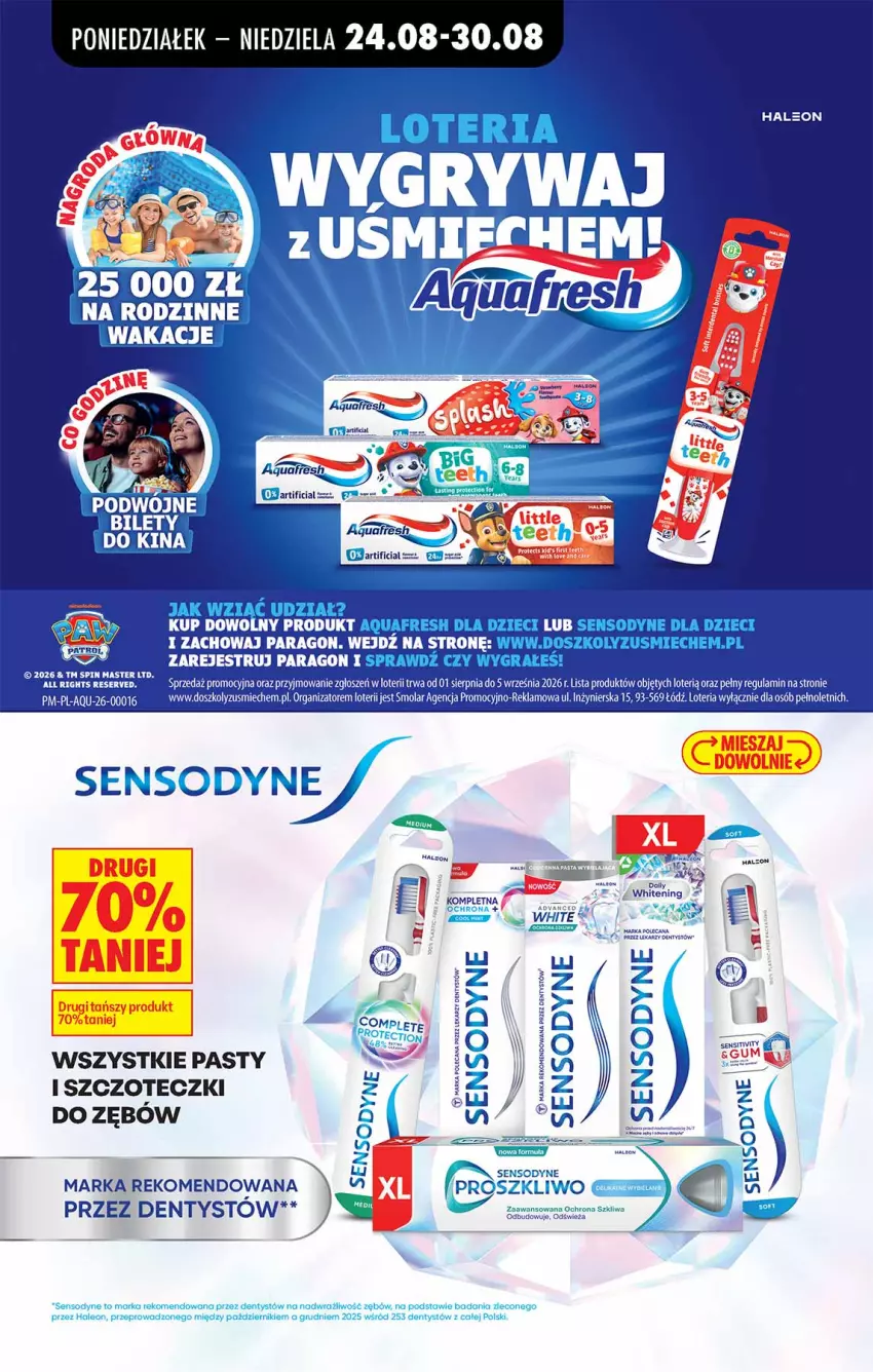 Gazetka promocyjna Biedronka - Od Poniedziałku - ważna 24.08 do 30.08.2026 - strona 79 - produkty: Aquafresh, Dzieci, Gra, Mola, Sensodyne, Ser
