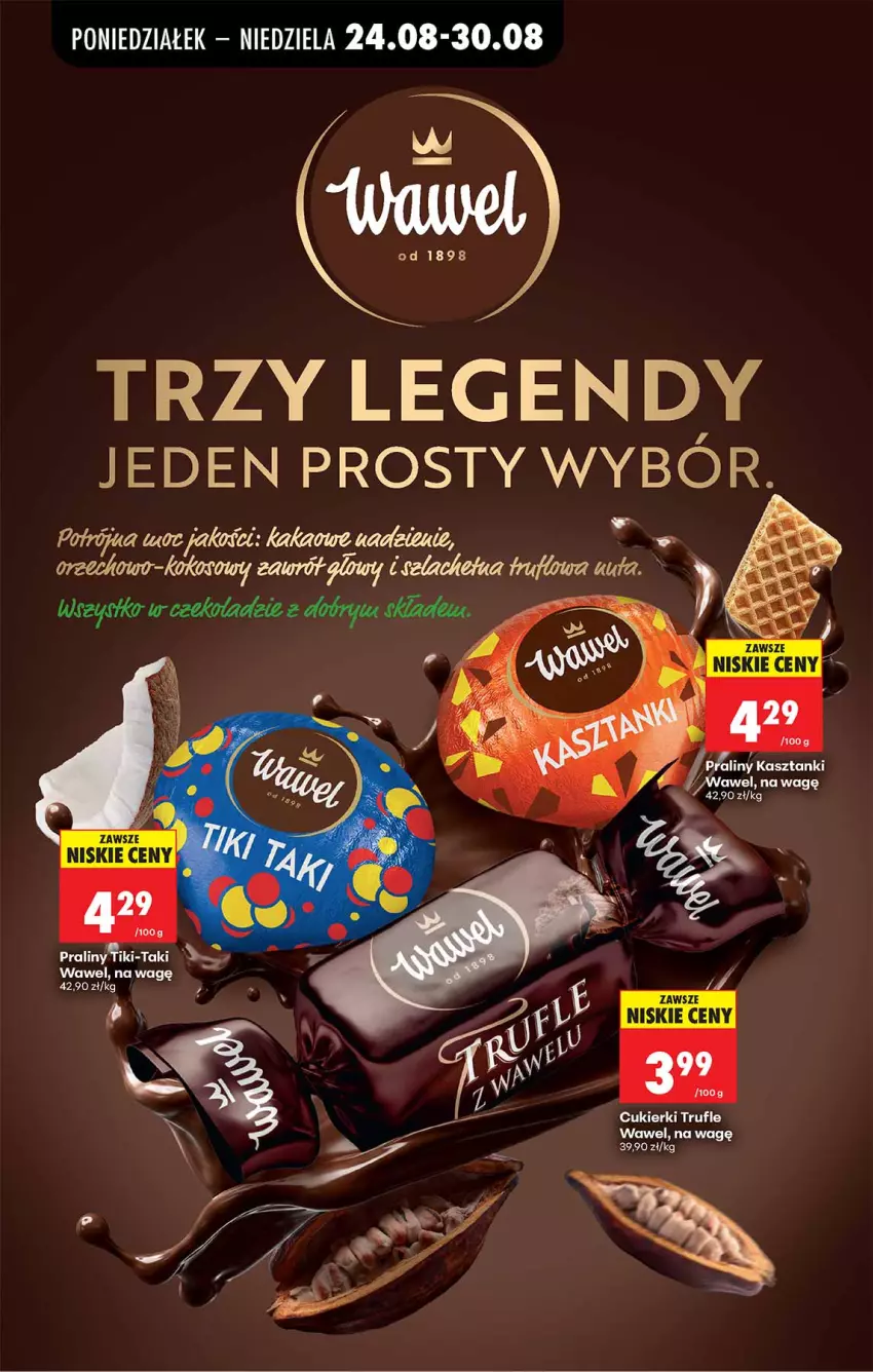 Gazetka promocyjna Biedronka - Od Poniedziałku - ważna 24.08 do 30.08.2026 - strona 85 - produkty: Cukier, Cukierki, LANA, Por, Praliny, Wawel