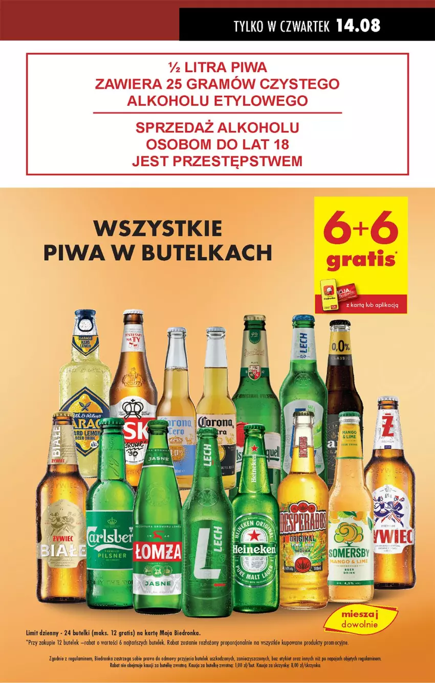 Gazetka promocyjna Biedronka - Od Czwartku - ważna 14.08 do 20.08.2025 - strona 11 - produkty: Fa, Gra, HP, Mango, Piwa, Por