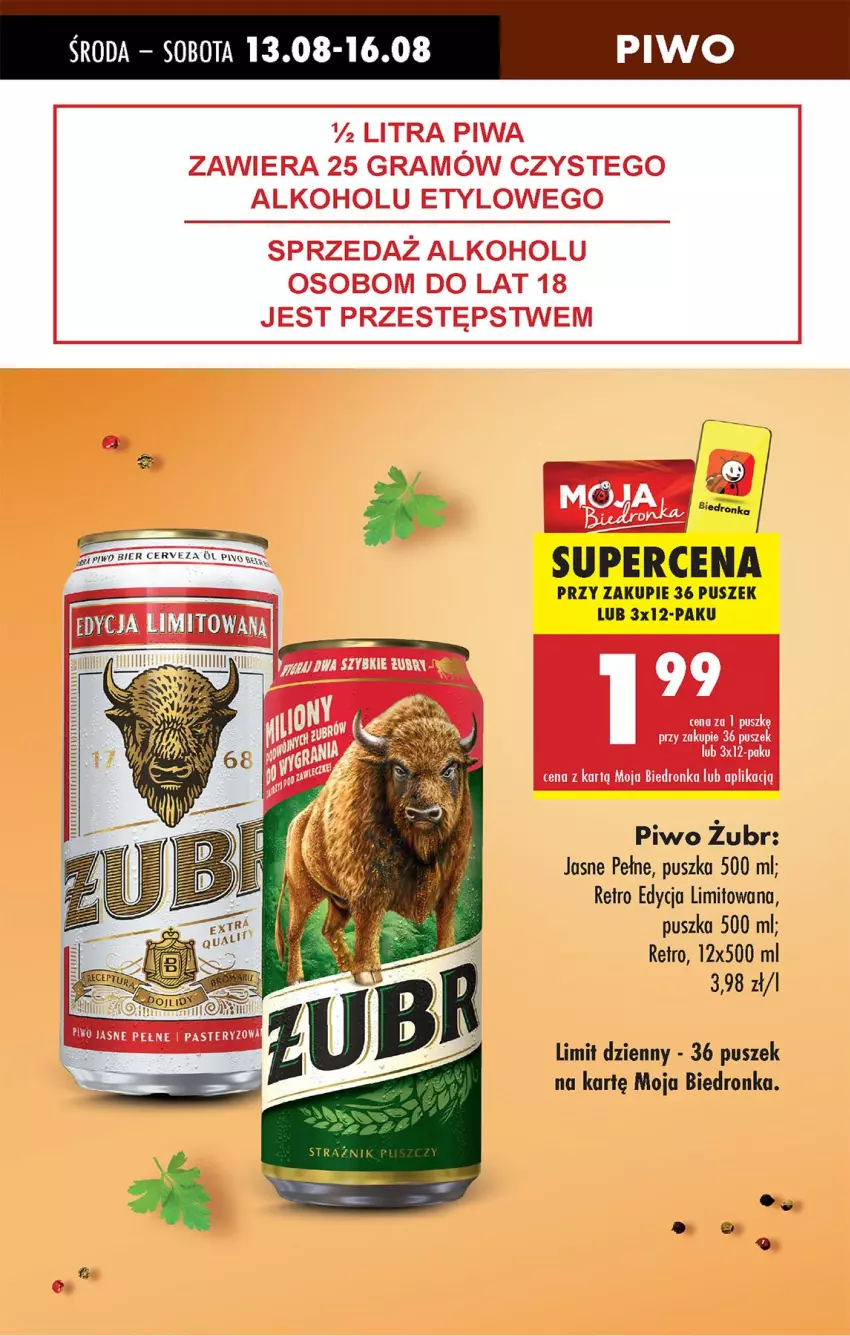 Gazetka promocyjna Biedronka - Od Czwartku - ważna 14.08 do 20.08.2025 - strona 13 - produkty: Gin, Gra, Piwa, Piwo