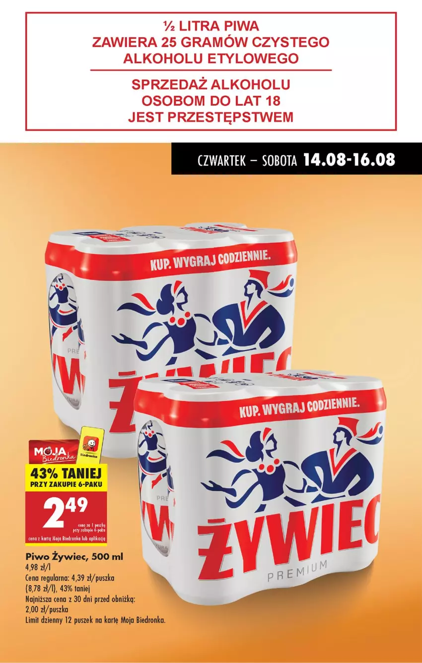 Gazetka promocyjna Biedronka - Od Czwartku - ważna 14.08 do 20.08.2025 - strona 15 - produkty: Gra, Piwa, Piwo