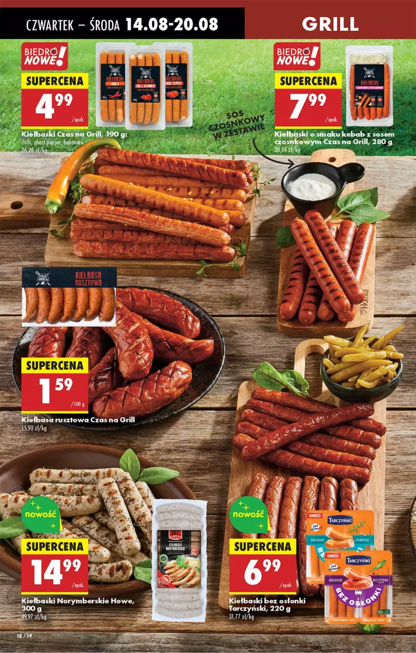 Gazetka promocyjna Biedronka - Od Czwartku - ważna 14.08 do 20.08.2025 - strona 20 - produkty: Fa, Grill, Kebab, LG, Sos, Tarczyński