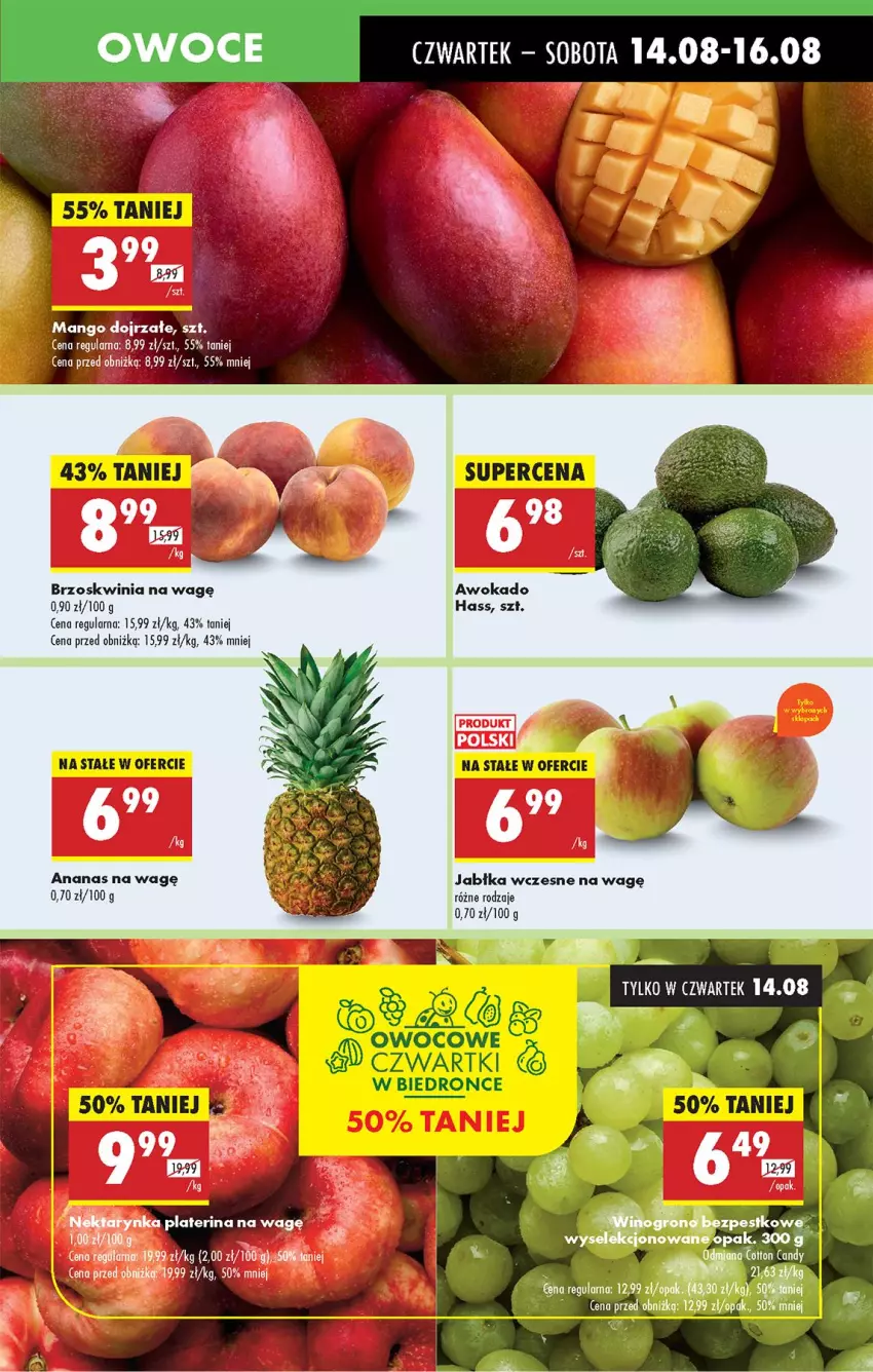 Gazetka promocyjna Biedronka - Od Czwartku - ważna 14.08 do 20.08.2025 - strona 29 - produkty: Ananas, Candy, Jabłka, Mango, Wino