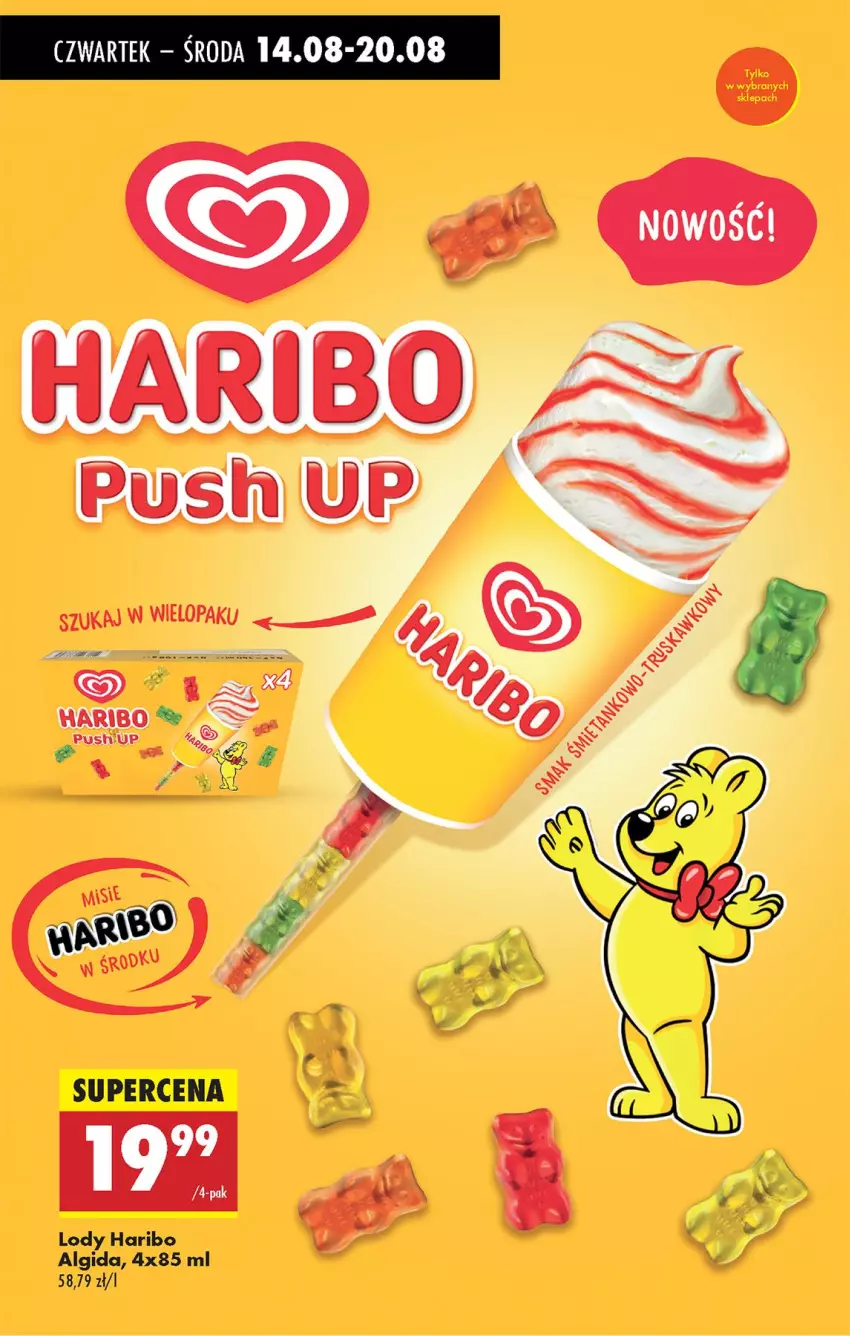 Gazetka promocyjna Biedronka - Od Czwartku - ważna 14.08 do 20.08.2025 - strona 46 - produkty: Algida, Haribo, LG, Lody