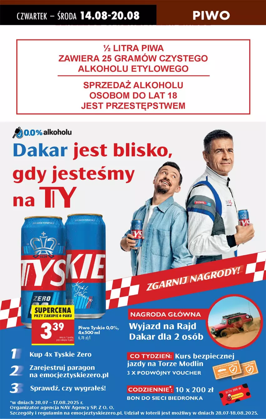 Gazetka promocyjna Biedronka - Od Czwartku - ważna 14.08 do 20.08.2025 - strona 58 - produkty: Fa, Gra, Piwa