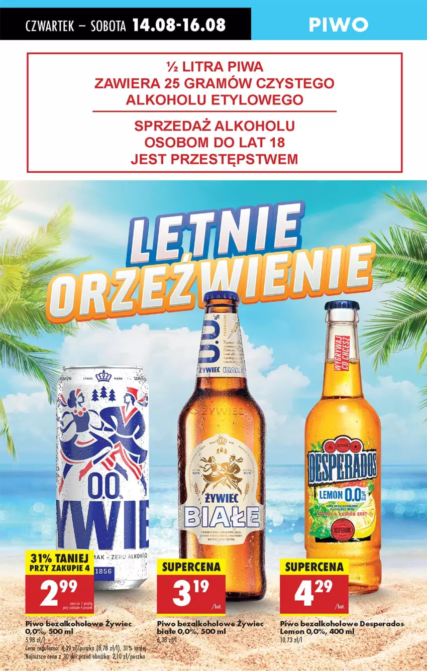 Gazetka promocyjna Biedronka - Od Czwartku - ważna 14.08 do 20.08.2025 - strona 59 - produkty: Alkohole, Desperados, Gra, Piwa, Piwo, Por