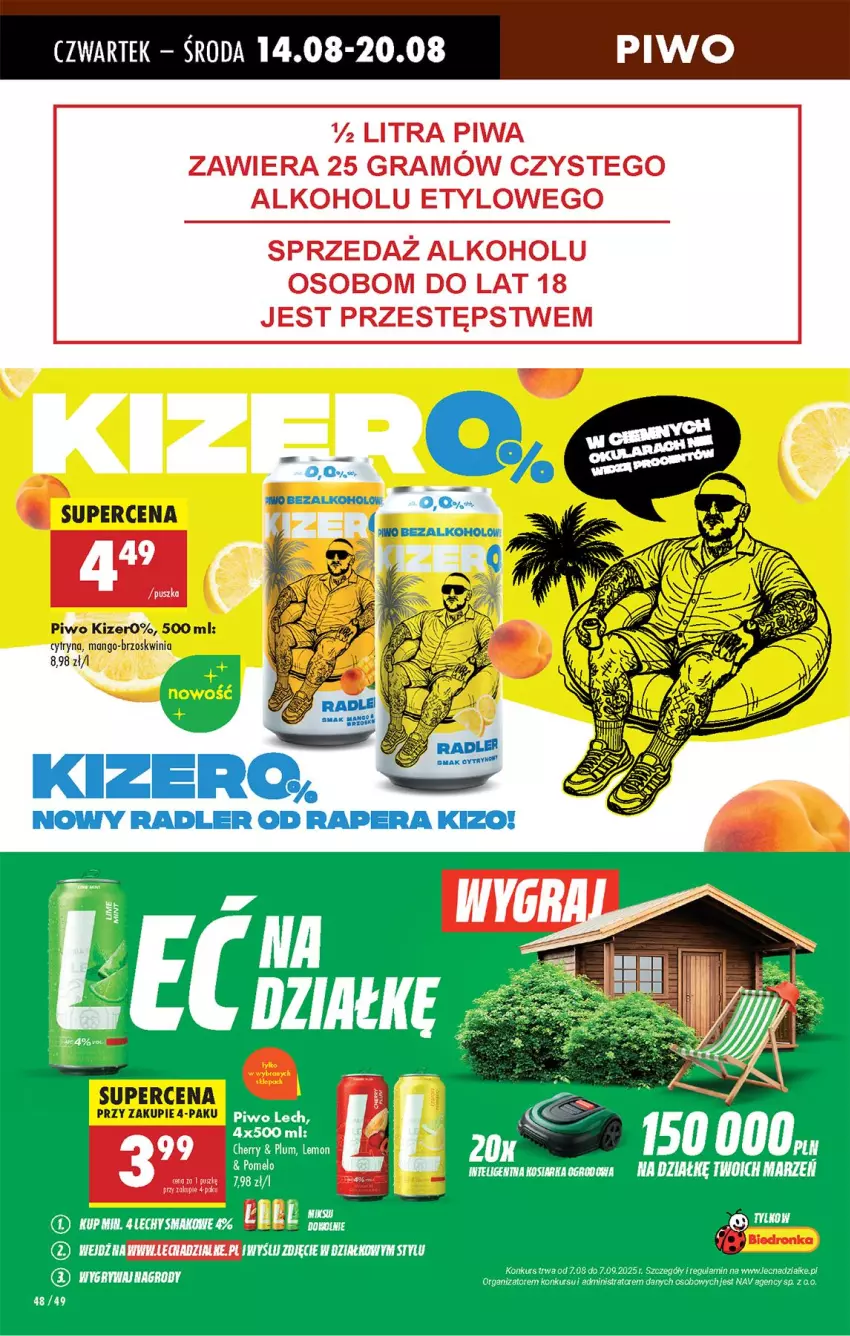 Gazetka promocyjna Biedronka - Od Czwartku - ważna 14.08 do 20.08.2025 - strona 60 - produkty: Fa, Gra, Mango, Piwa, Piwo