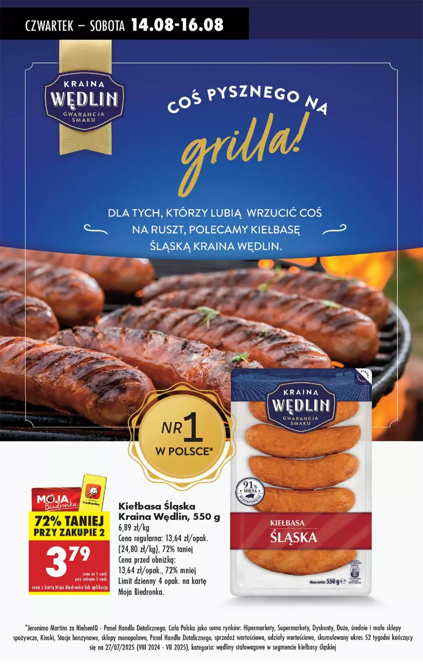 Gazetka promocyjna Biedronka - Od Czwartku - ważna 14.08 do 20.08.2025 - strona 70 - produkty: Kiełbasa, Kiełbasa śląska