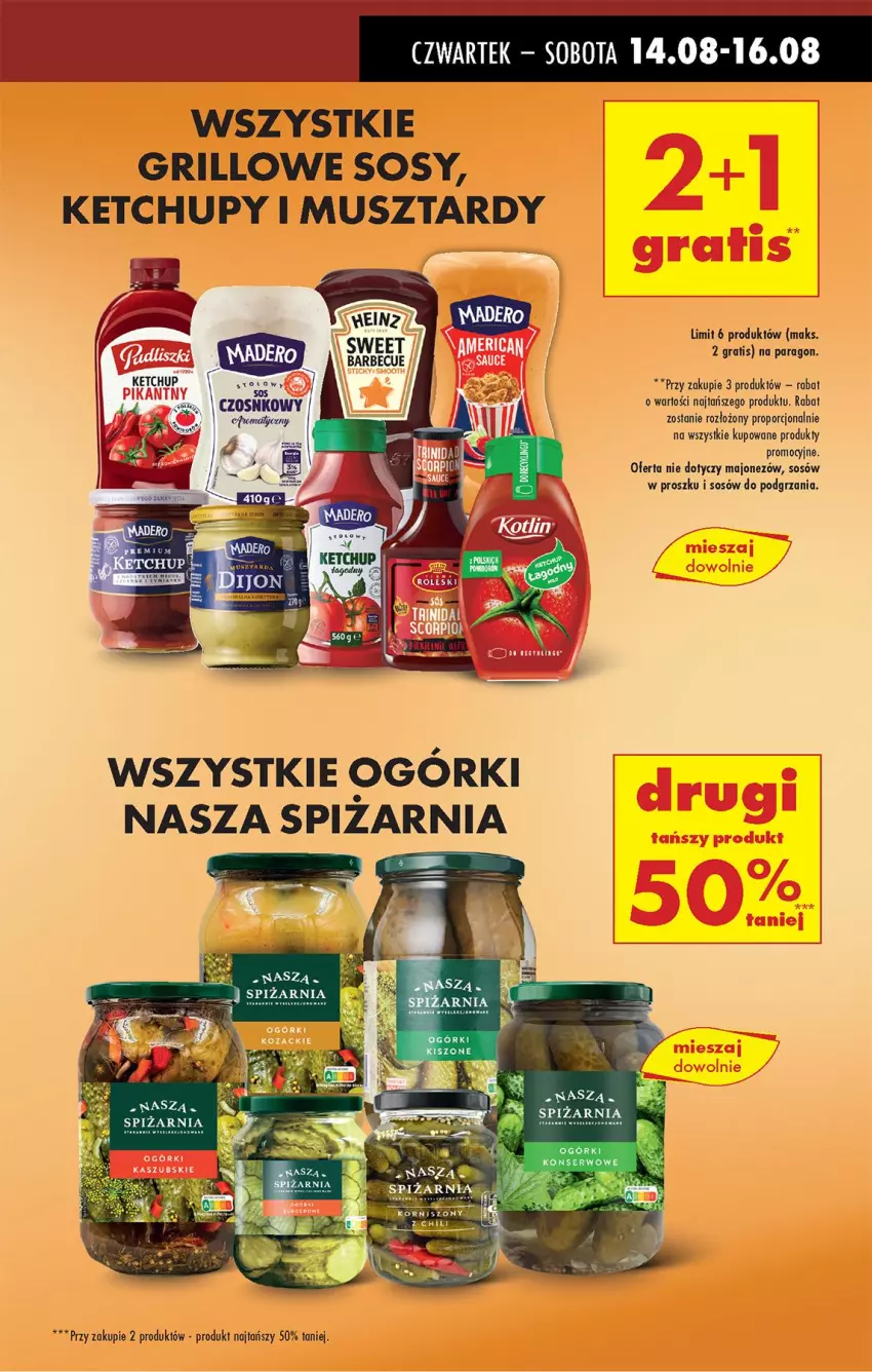 Gazetka promocyjna Biedronka - Od Czwartku - ważna 14.08 do 20.08.2025 - strona 9 - produkty: Gra, Grill, Ketchup, Majonez, Mus, Por, Ser, Sos