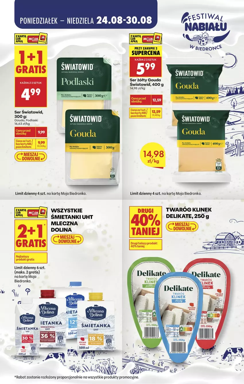 Gazetka promocyjna Biedronka - Gazetka - ważna 25.08 do 01.09.2026 - strona 3 - produkty: Fa, Gouda, Gra, Kremówka, Podlaski, Rum, Ser, Twaróg