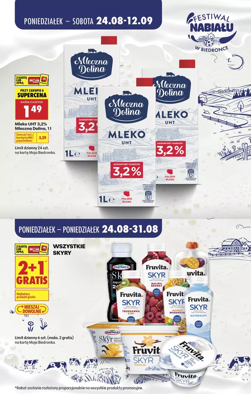 Gazetka promocyjna Biedronka - Gazetka - ważna 25.08 do 01.09.2026 - strona 8 - produkty: Gra, Granat, Isla, Jogurt, Kiwi, Mleko, Por
