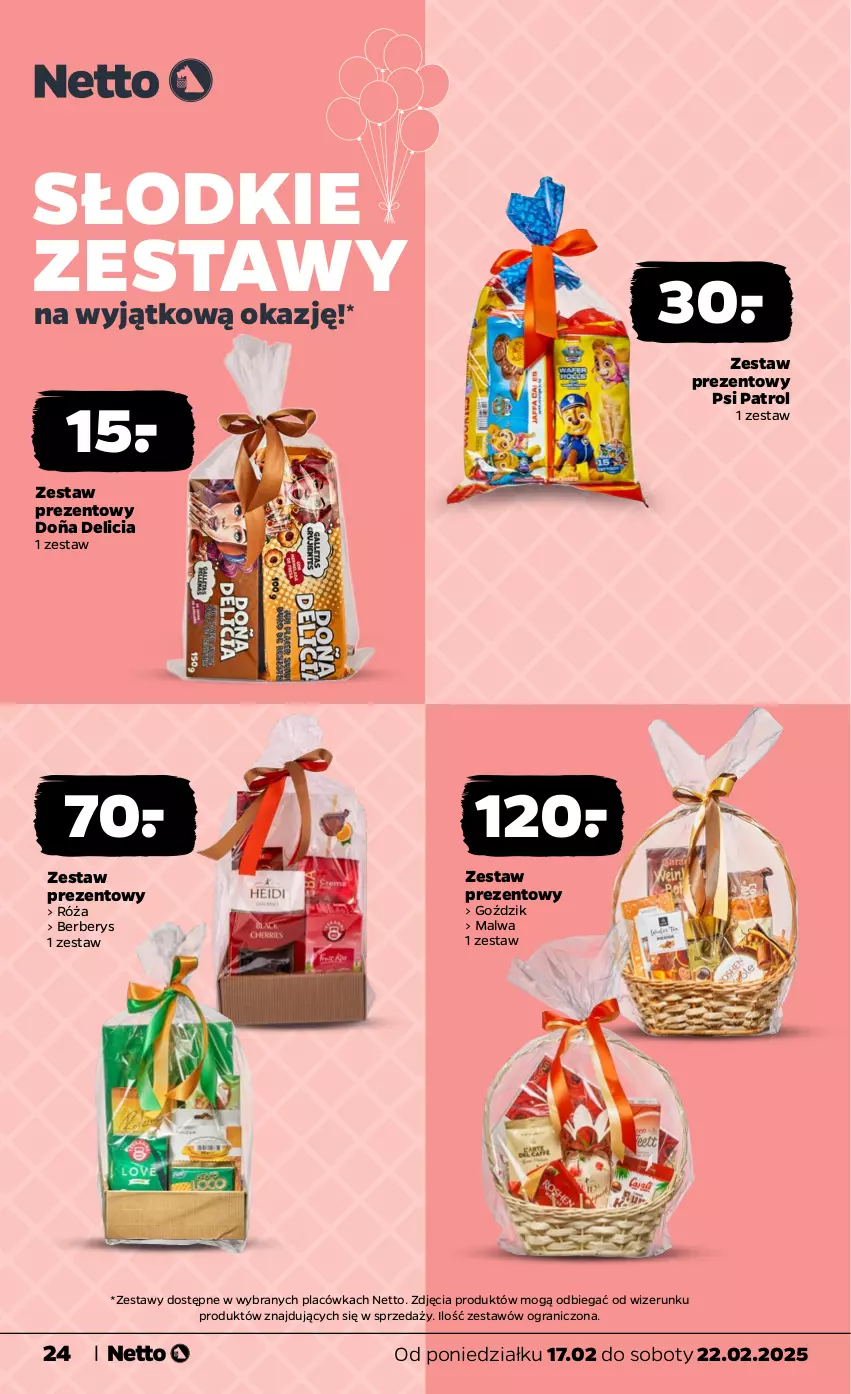 Gazetka promocyjna Netto - Od Poniedziałku - ważna 17.02 do 22.02.2025 - strona 24 - produkty: Gra, Psi Patrol, Róża, Zestaw prezentowy