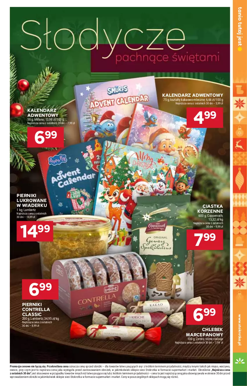 Gazetka promocyjna Stokrotka - Supermarket - ważna 13.11 do 19.11.2025 - strona 17 - produkty: Chleb, Ciastka, Kakao, Kalendarz, Kalendarz adwentowy, Mięso, Owoce, Piernik, Warzywa