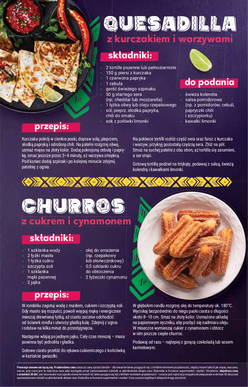 Gazetka promocyjna Stokrotka - Supermarket - ważna 13.11 do 19.11.2025 - strona 22 - produkty: Cukier, Fa, Kawa, Kurczak, Masło, Mięso, Nuty, Olej, Owoce, Papier, Pieprz, Ręcznik, Rondel, Rum, Ser, Sos, Szklanka, Szpinak, Top, Tortilla, Warzywa