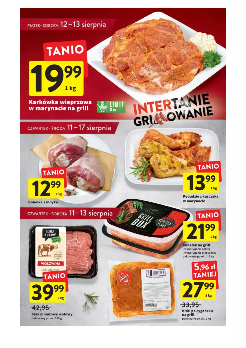 Gazetka promocyjna Intermarche - Gazetka Intermarche - ważna 11.08 do 17.08.2022 - strona 17 - produkty: Cień, Grill, Rama, Stek