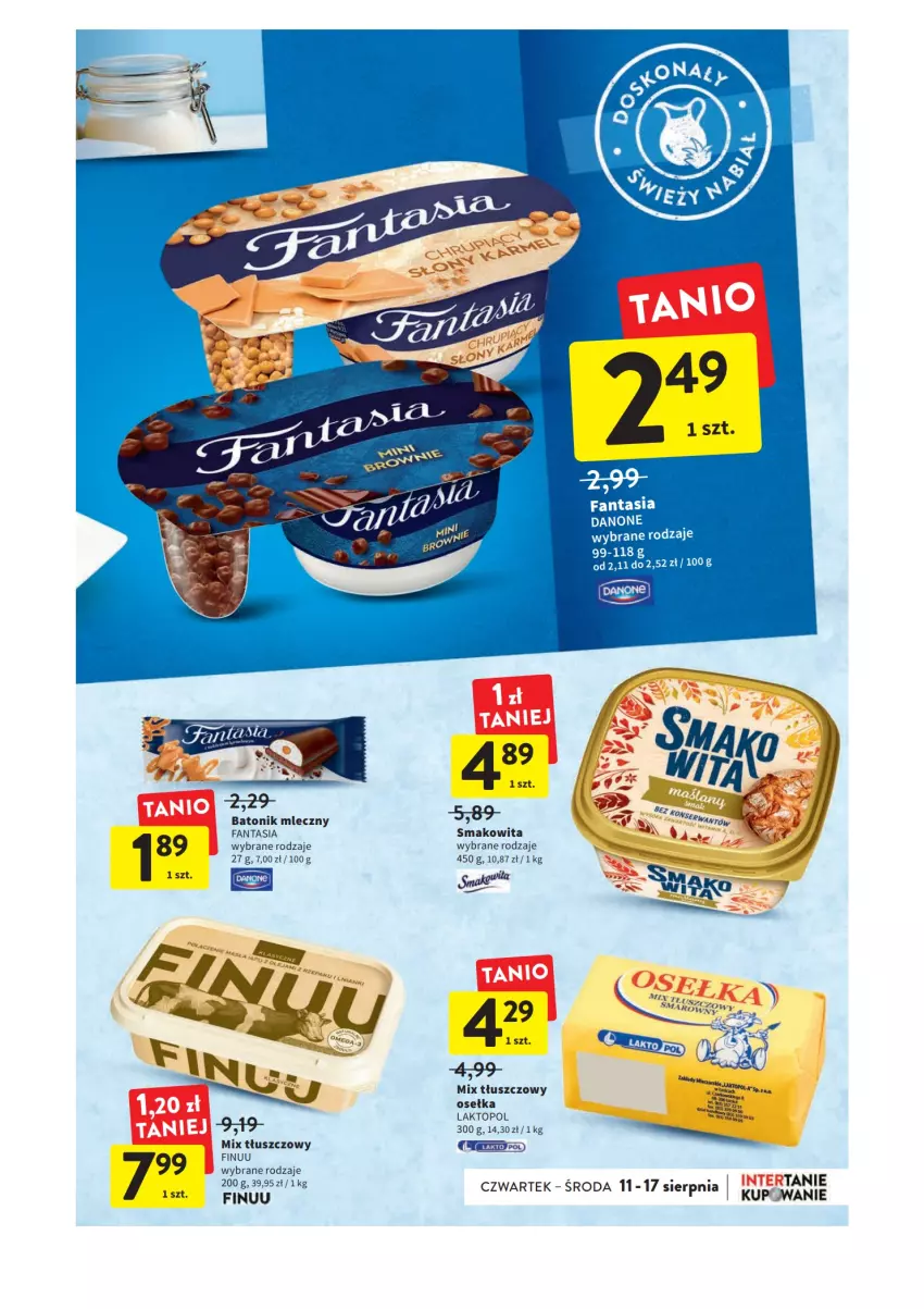 Gazetka promocyjna Intermarche - Gazetka Intermarche - ważna 11.08 do 17.08.2022 - strona 23 - produkty: Baton, Fa, Fanta, Finuu, Smakowita, Tonik, Top